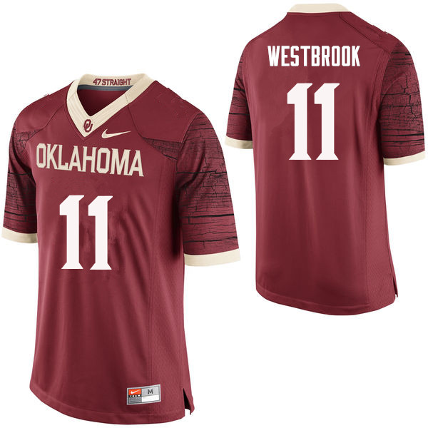 Men Oklahoma Sooners #11 Dede Westbrook College Football Jerseys Limited-Crimson - Click Image to Close